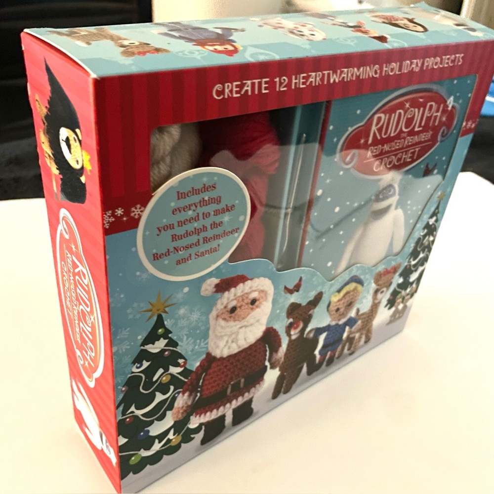 Rudolph the Red-Nosed Reindeer Crochet Kit 12 Projects New in Box - Picture 5 of 17